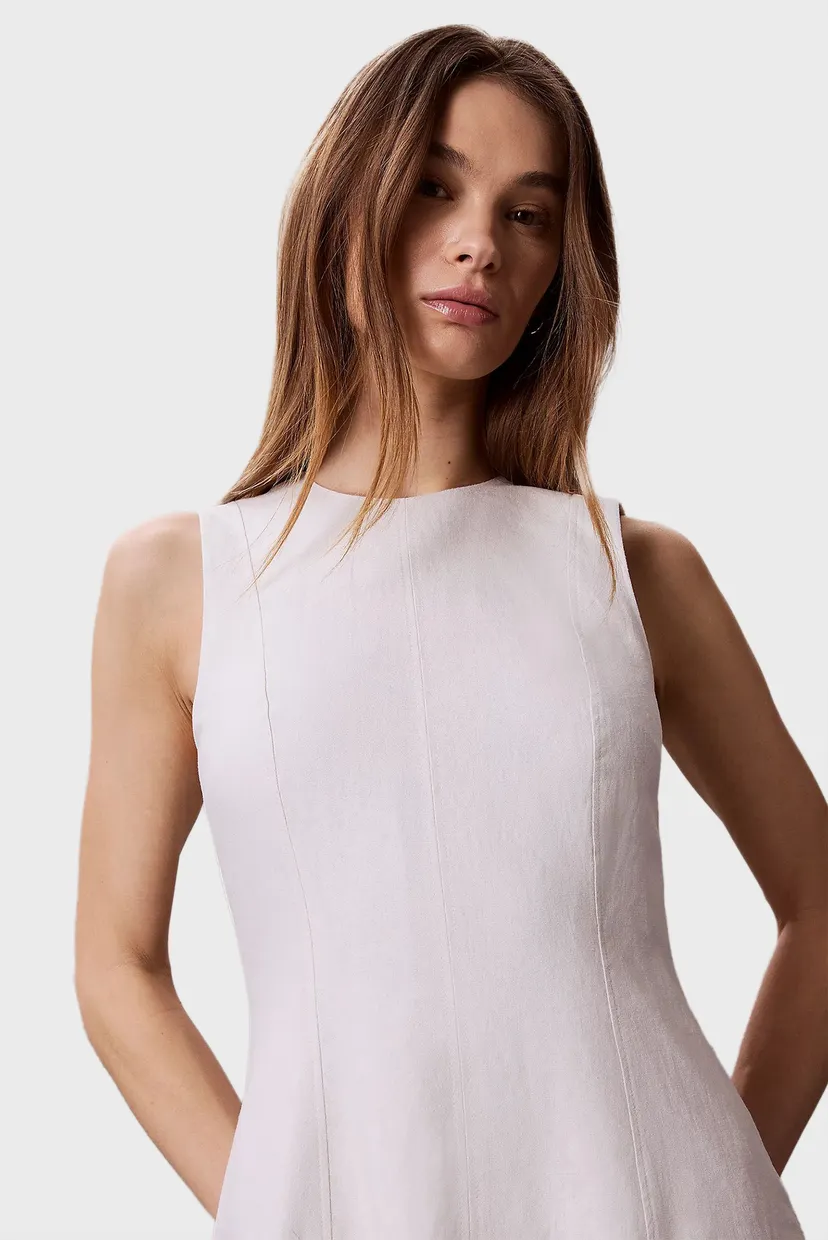 Платье/LINEN PANEL SL MIDI DRESS 5