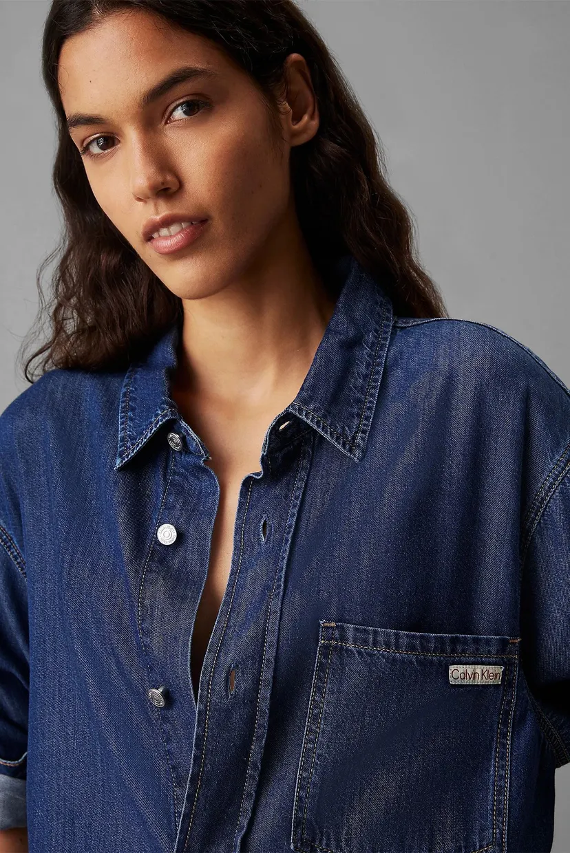 Рубашка LYOCELL BELTED DENIM SHIRT DRESS 3