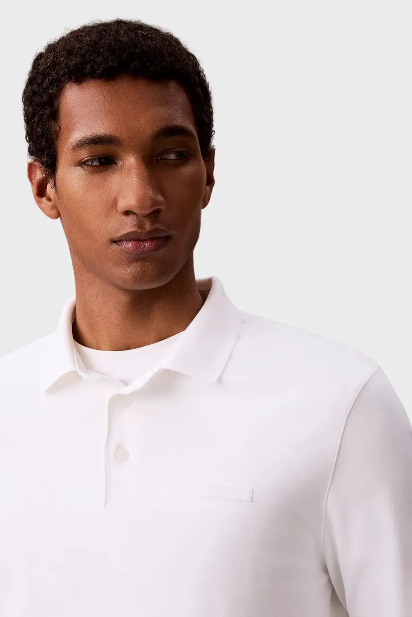 Поло с длинным рукавом LS SLIM SUPIMA LOGO PATCH POLO 6
