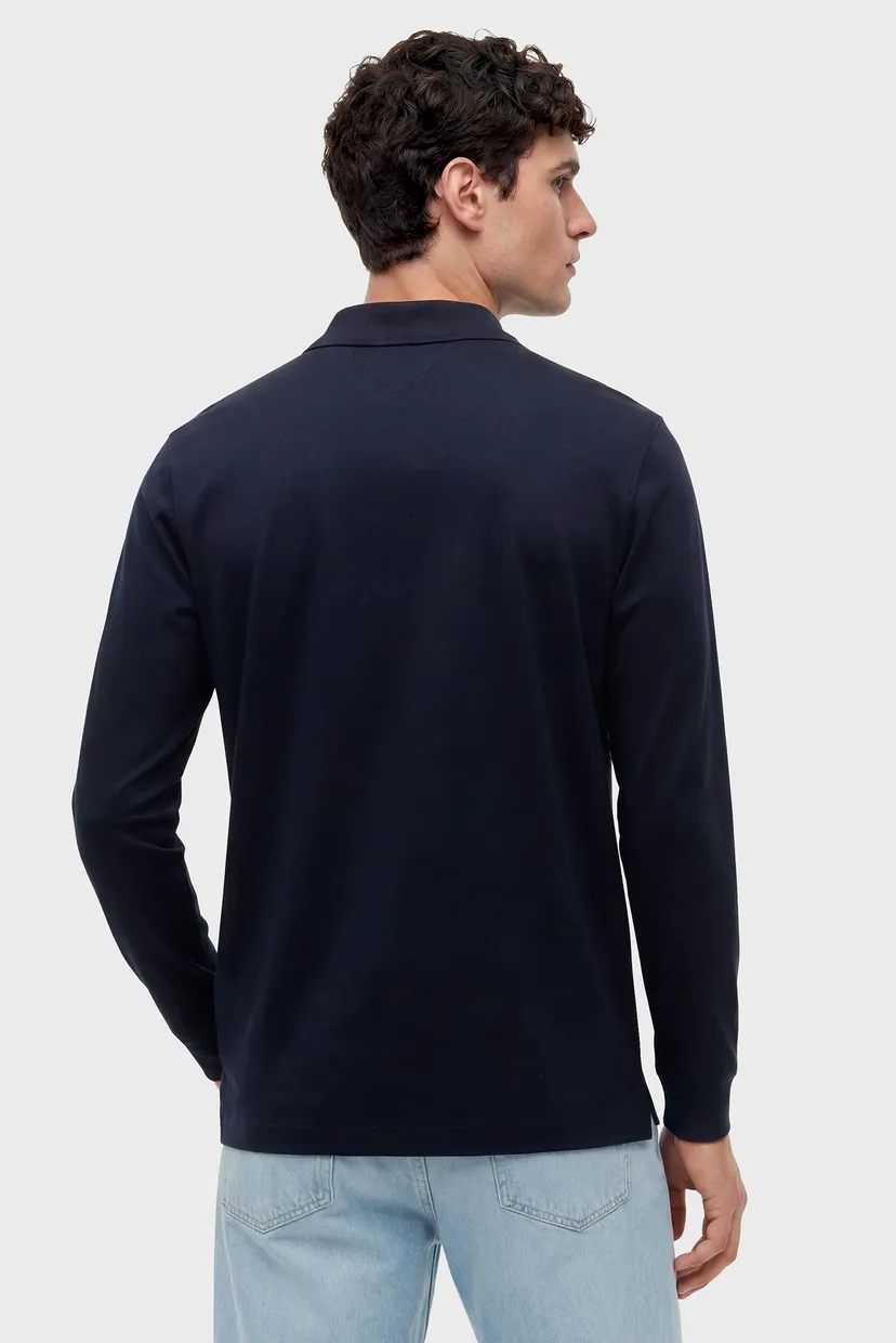 Поло с длинным рукавом/LS MERCERISED JACQUARD REG POLO 3