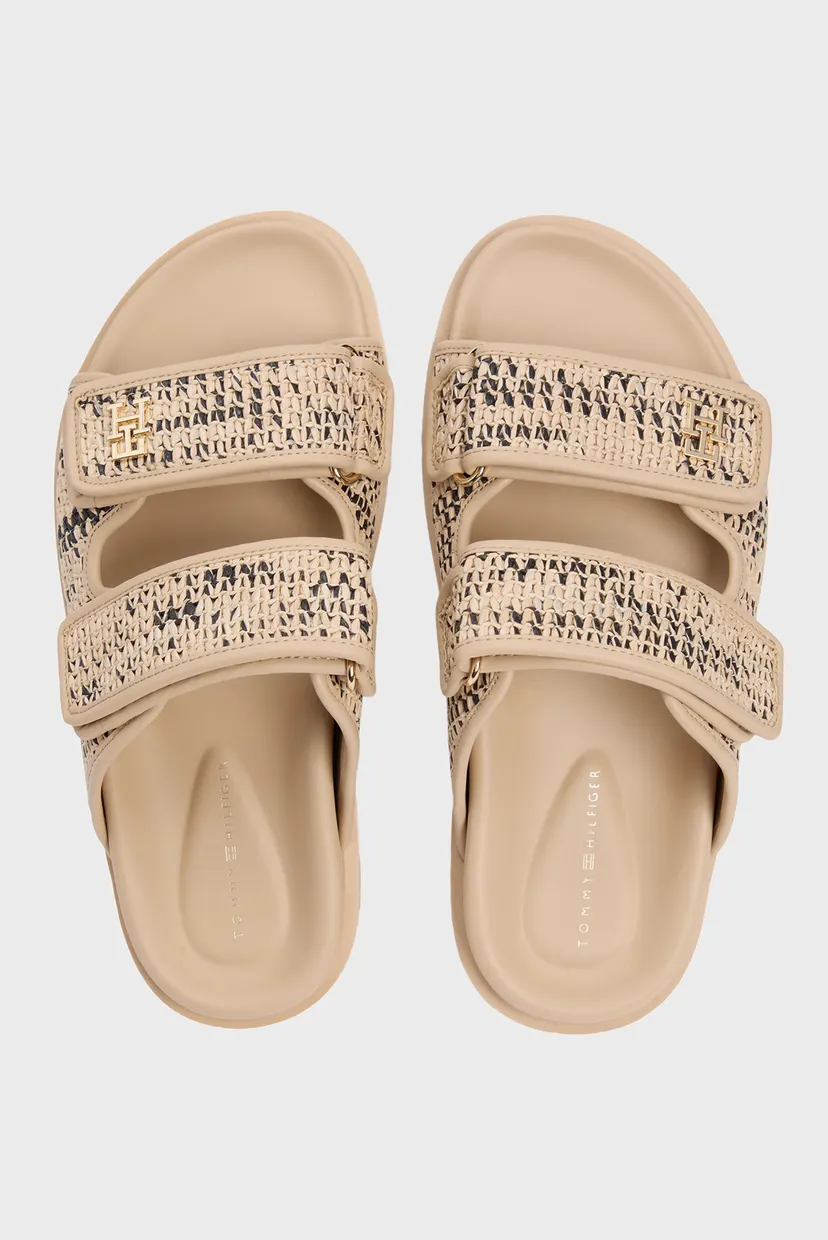 Сандалии/DOUBLE STRAP RAFFIA SANDAL 6
