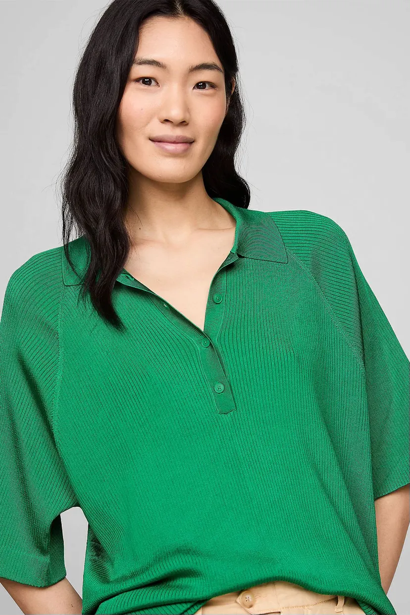 Polo RIB OVERSIZED POLO SWEATER 4