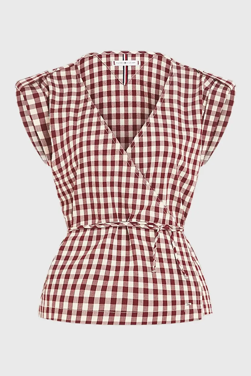 Mayka GINGHAM NS WRAP TOP 6