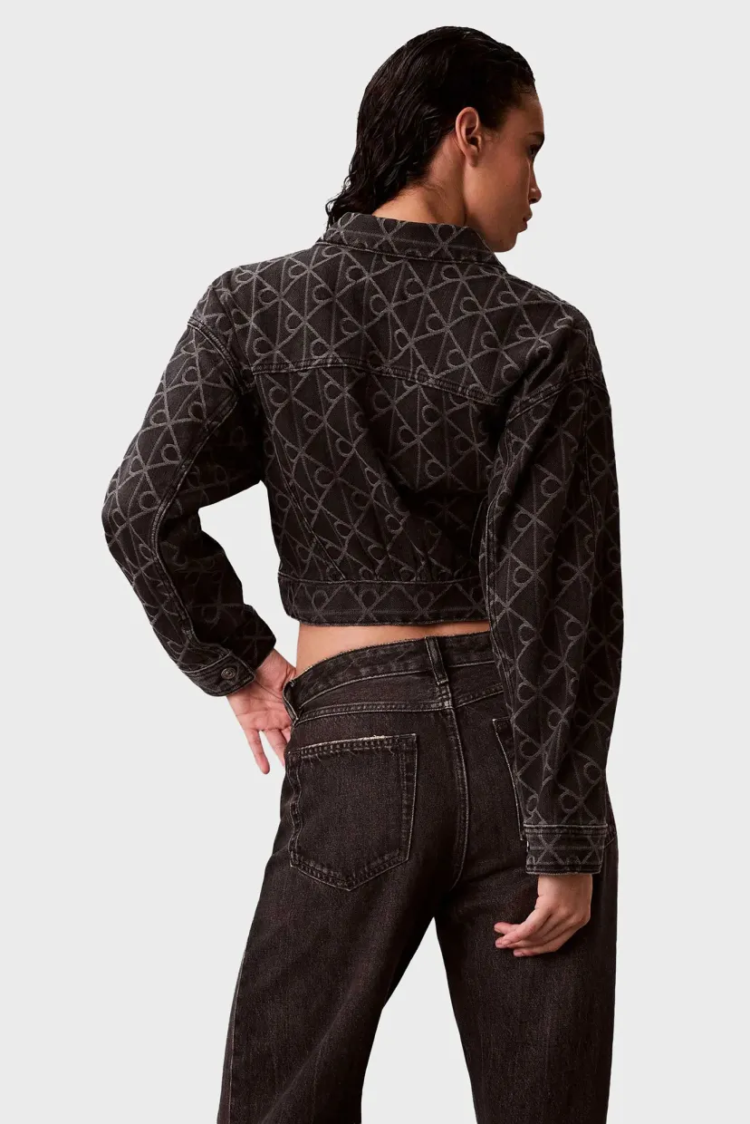 Куртка демисезонная/ARTICULATED DENIM JACKET BLACK E 4