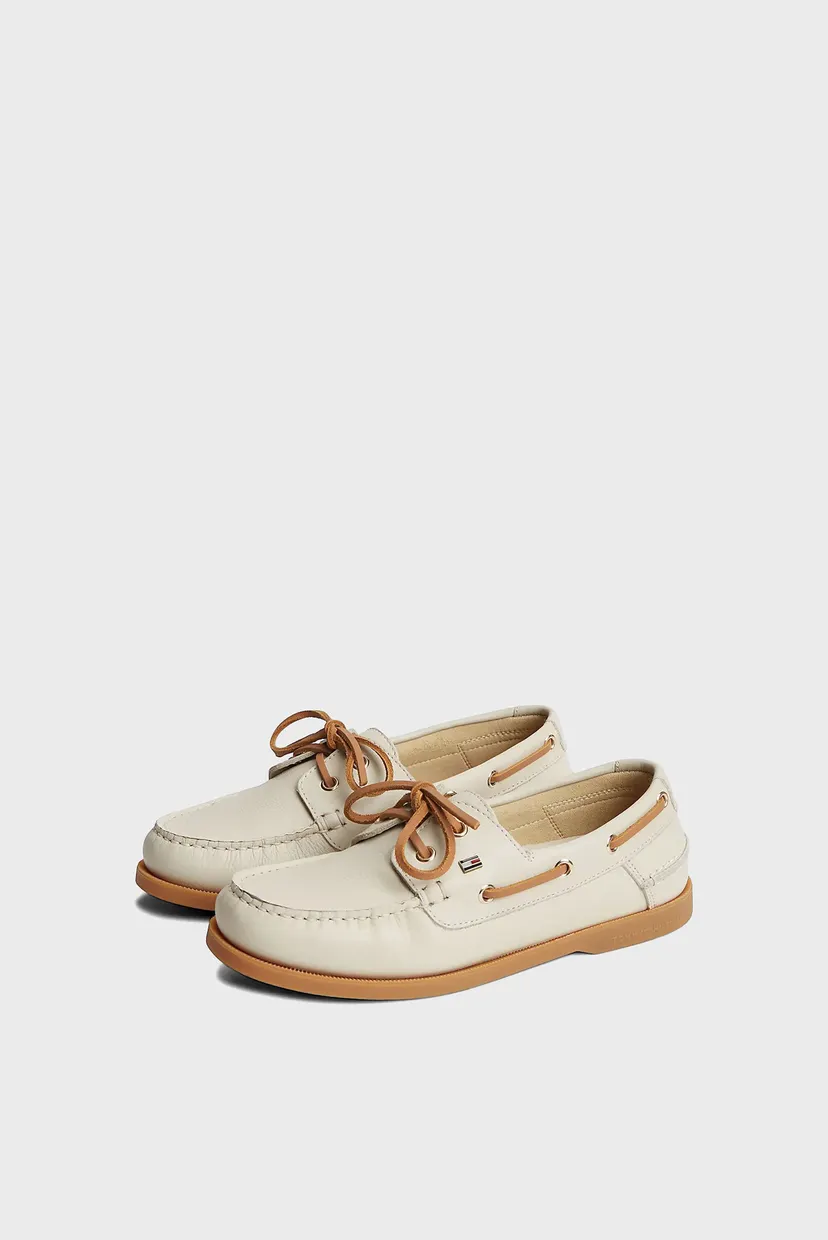 Топсайдеры/TH FLAG BOAT SHOE CORE LEATHER 3