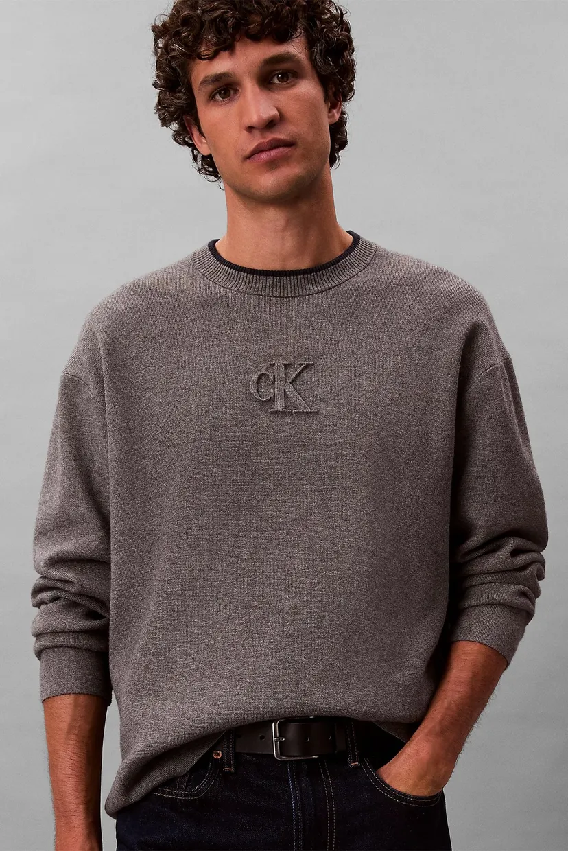 Sviter LS EMBOSSED LOGO CREWNK SWEATER 5