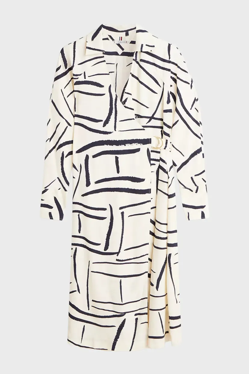 Платье VIS TWILL MIDI V-NK DRESS LS 5