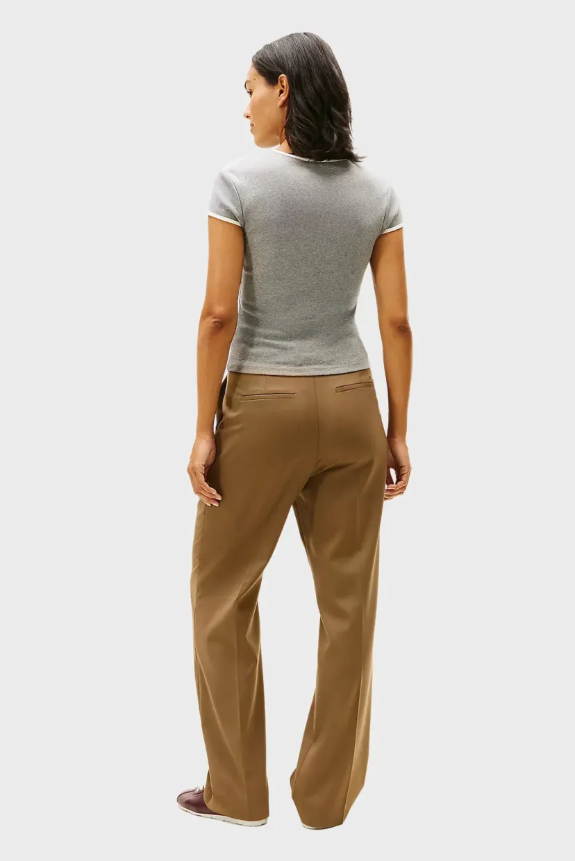 Futbolka VARSITY SLIM RINGER TEE 3