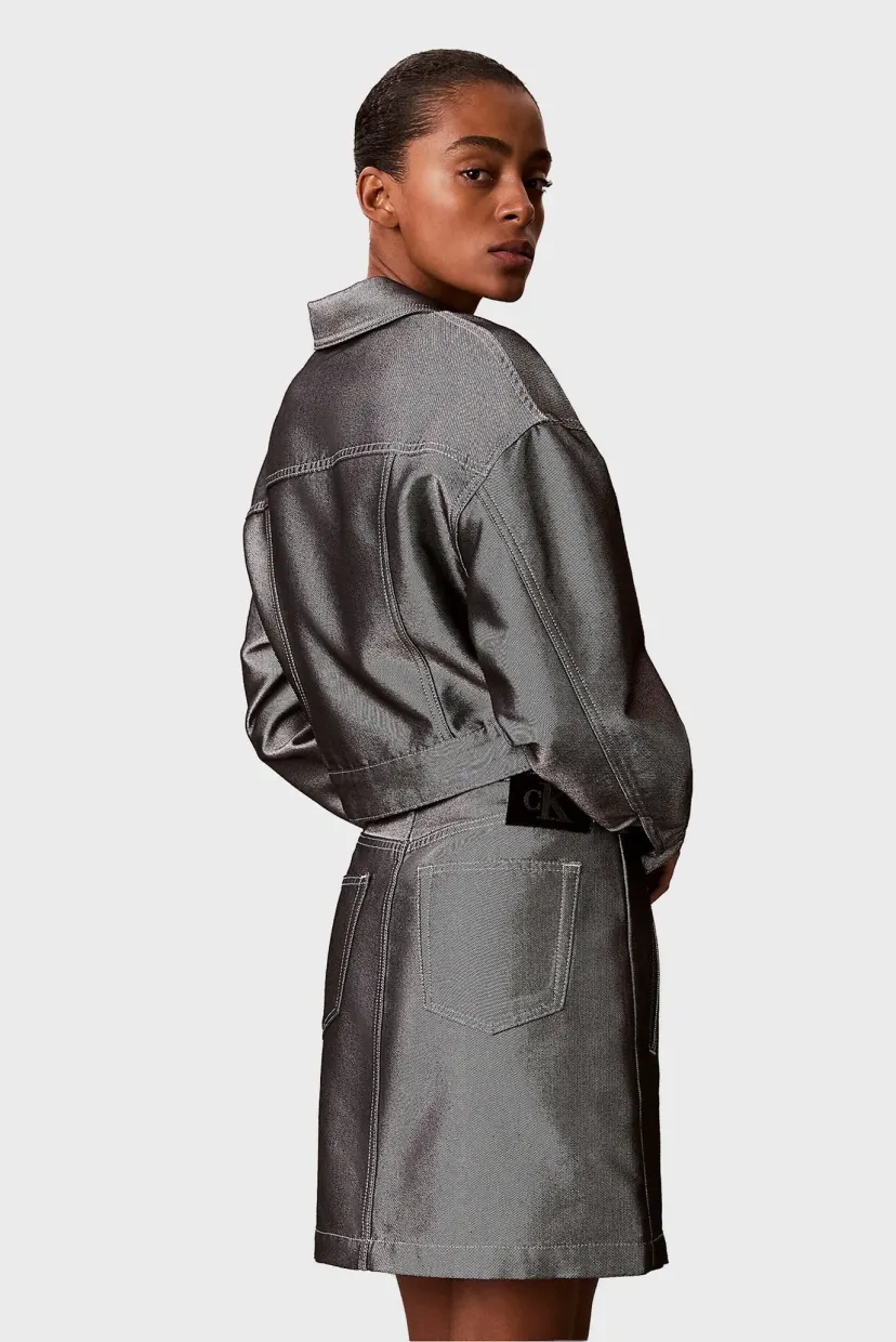 Jins kurtka/DENIM BOMBER JACKET DENIM SHINE 3