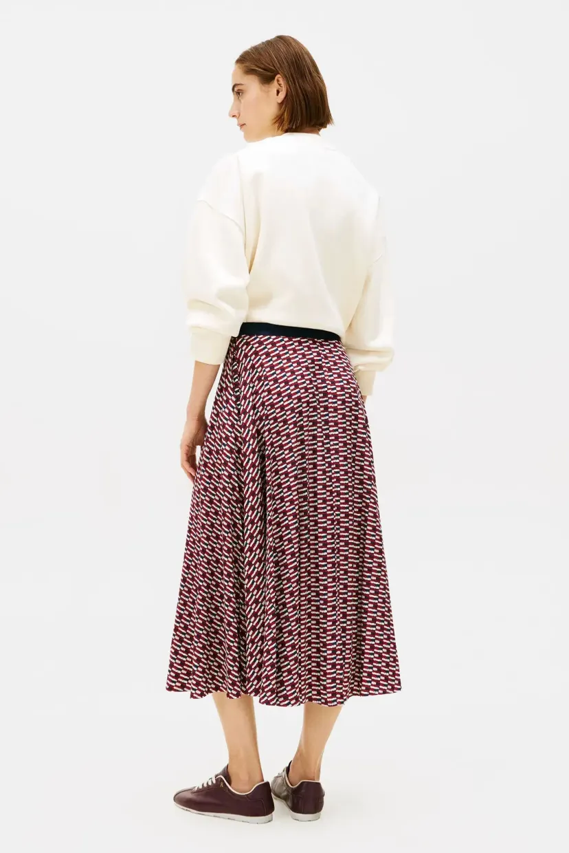 Юбка VIS TWILL A-LINE MIDI SKIRT 3