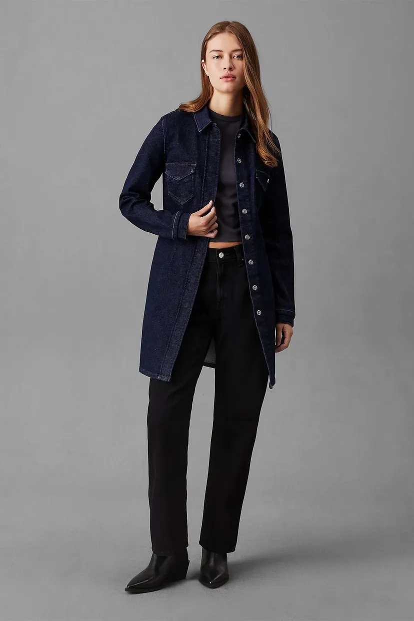 Koʻylak DARTED LEAN SHIRT DENIM DRESS 3