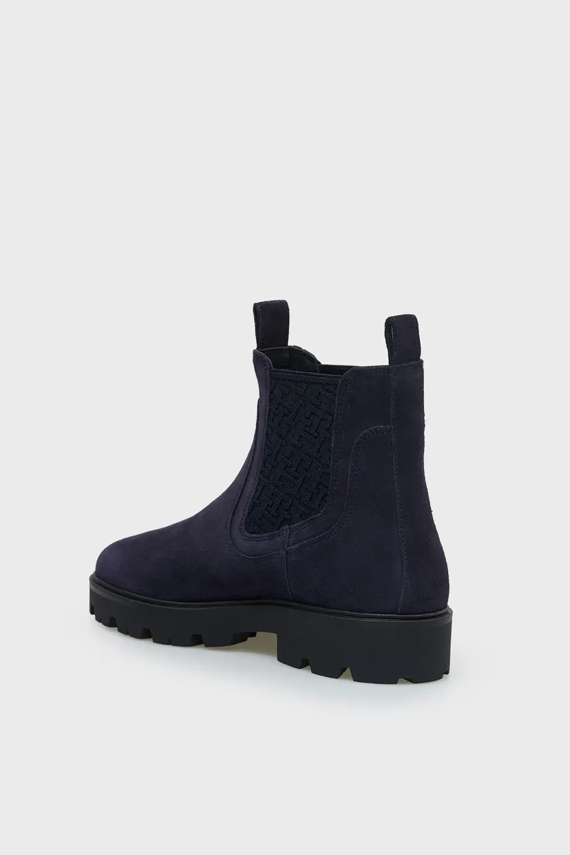 Ботинки/TH MONOGRAM SUEDE CHELSEA BOOT 5