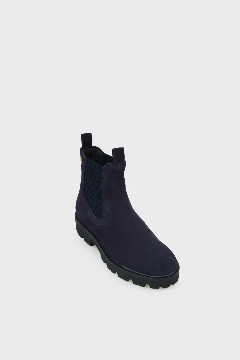 Ботинки/TH MONOGRAM SUEDE CHELSEA BOOT 4