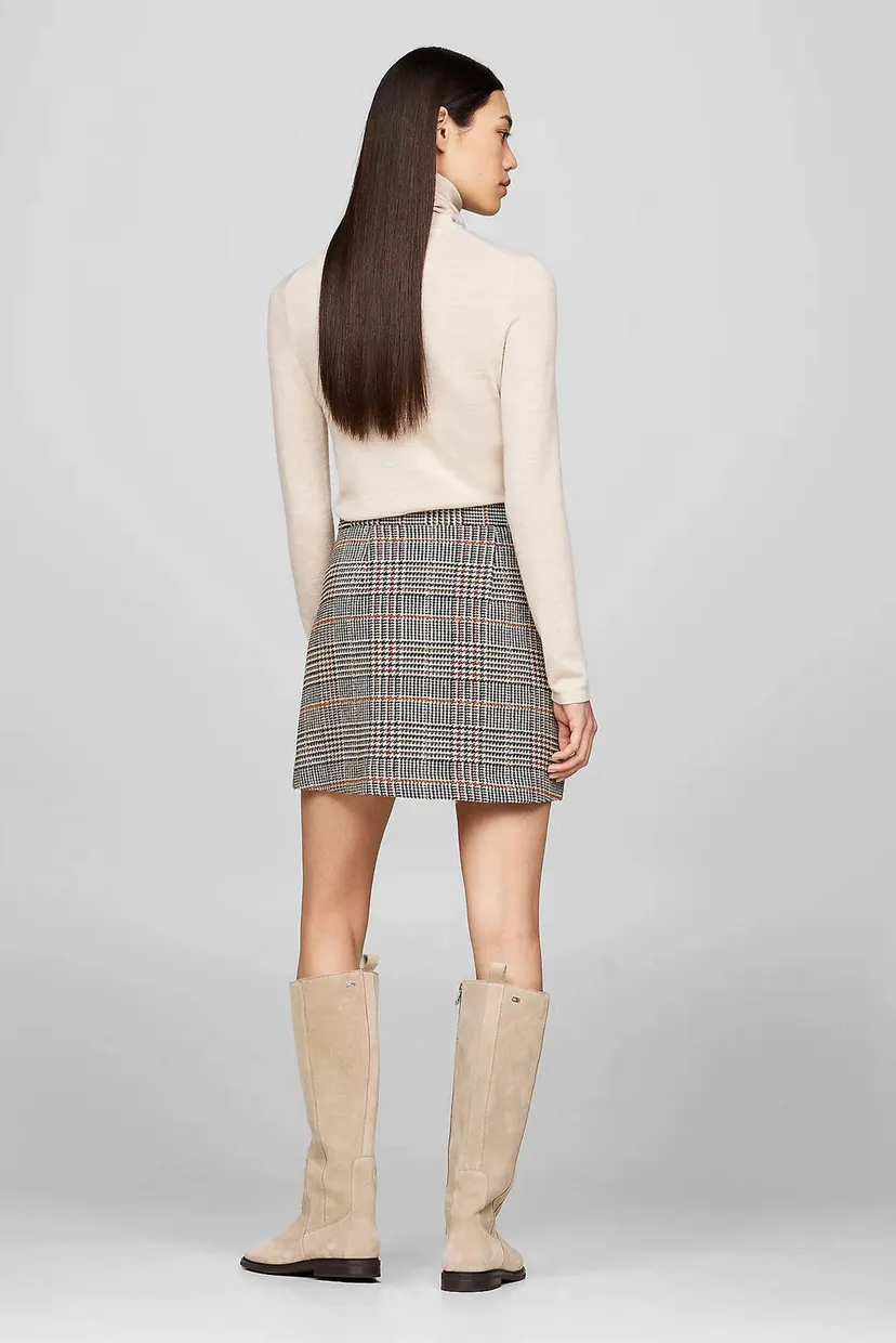 Yubka TWEED WOOL MIX CHECK MINI SKIRT 3