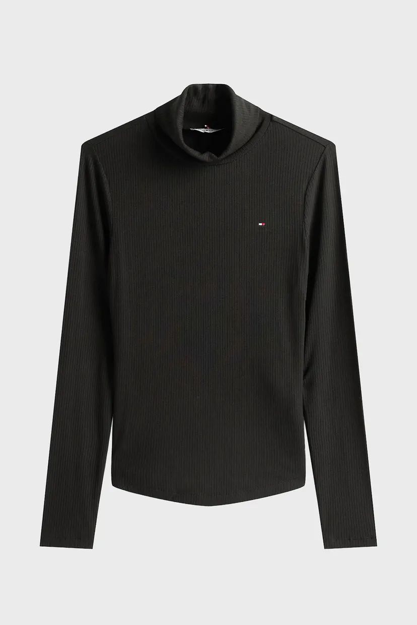 Uzun yengli futbolka SLIM 5X2 RIB ROLL-NK LS 5