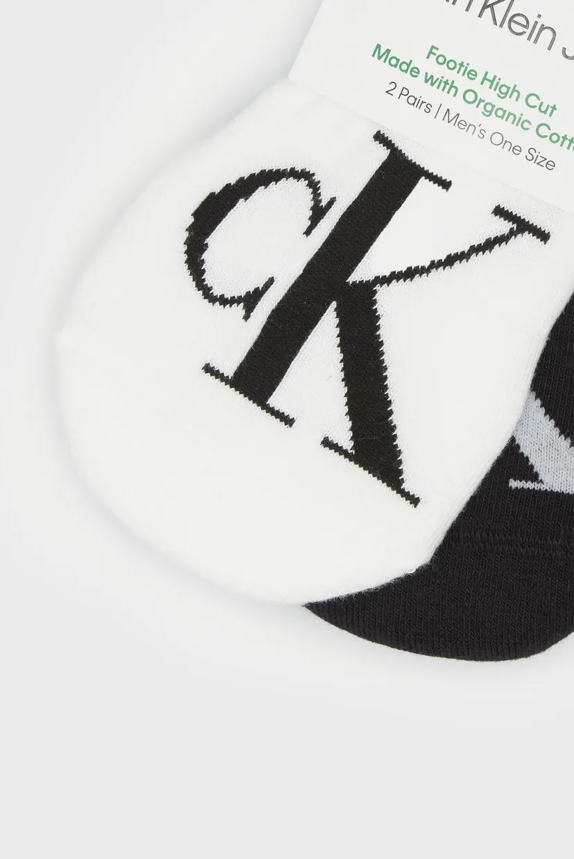 Следы CKJ MEN FOOTIE HIGH CUT 2P LOGO 3