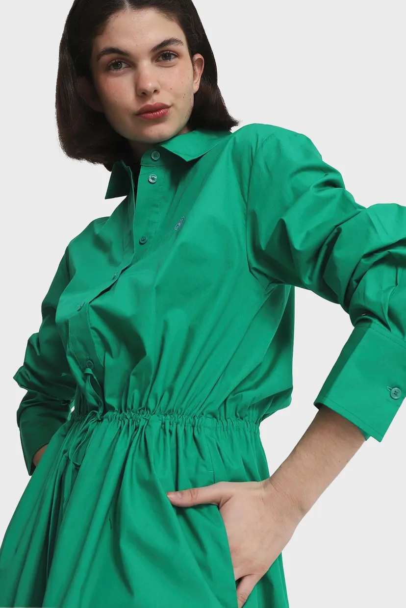 Платье MD BLOUSON LS MIDI SHIRT DRESS 4