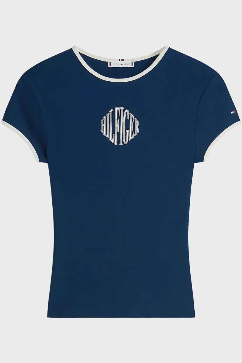 Futbolka VARSITY SLIM RINGER TEE 5