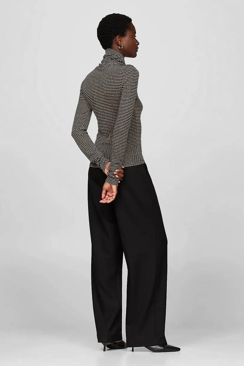 Uzun yengli futbolka GOLD RIB STRIPE ROLL-NK LS 3