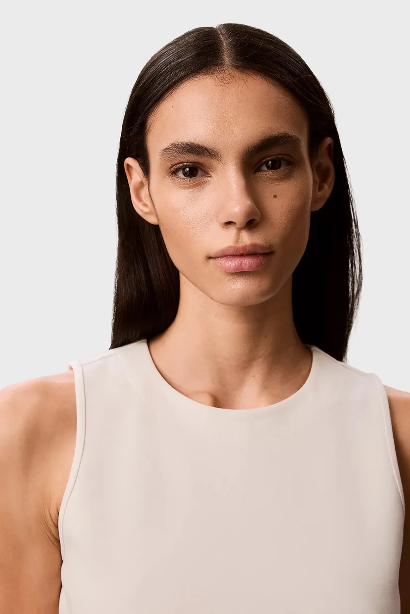 Koʻylak SL INTERLOCK CREW NK FLARE MIDI 5