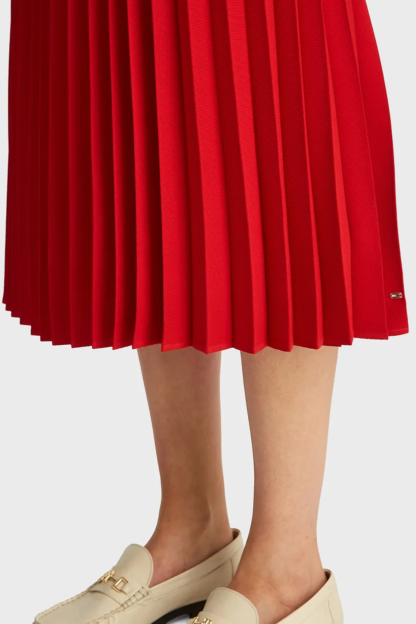 Yubka FLUID PLEATED PULL ON MIDI SKIRT 4
