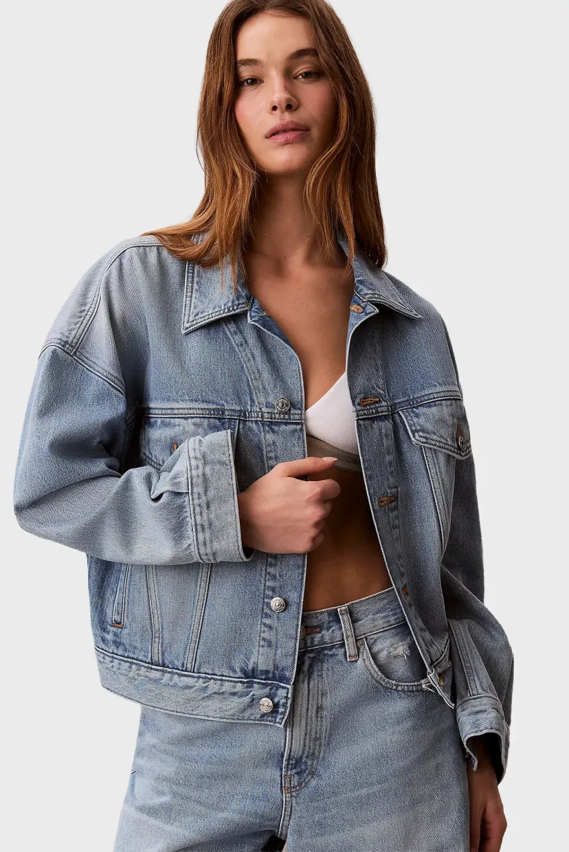 Куртка джинсовая/RELAXED TRUCKER VINTAGE MOSS 5