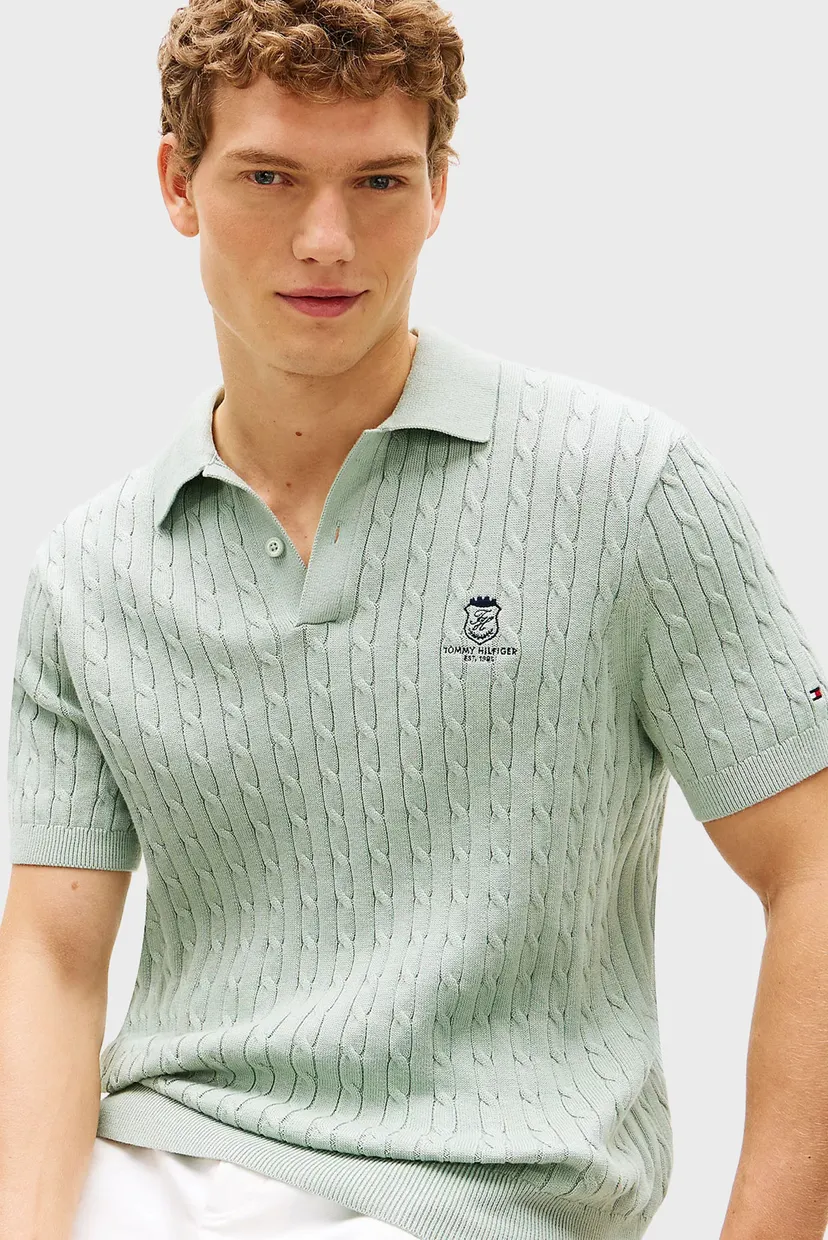 Поло/CABLE SHORT SLEEVE POLO 4