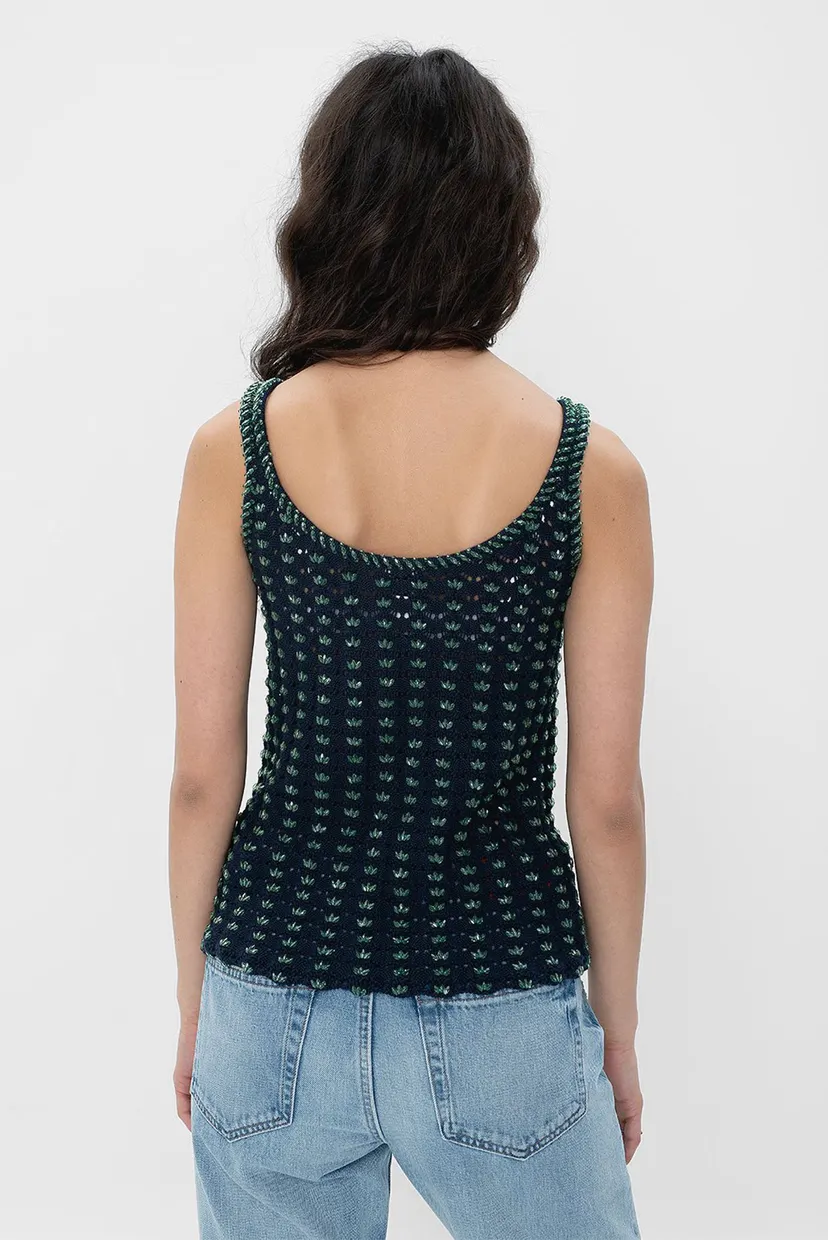 Top Crochet Beaded Tank Top 4
