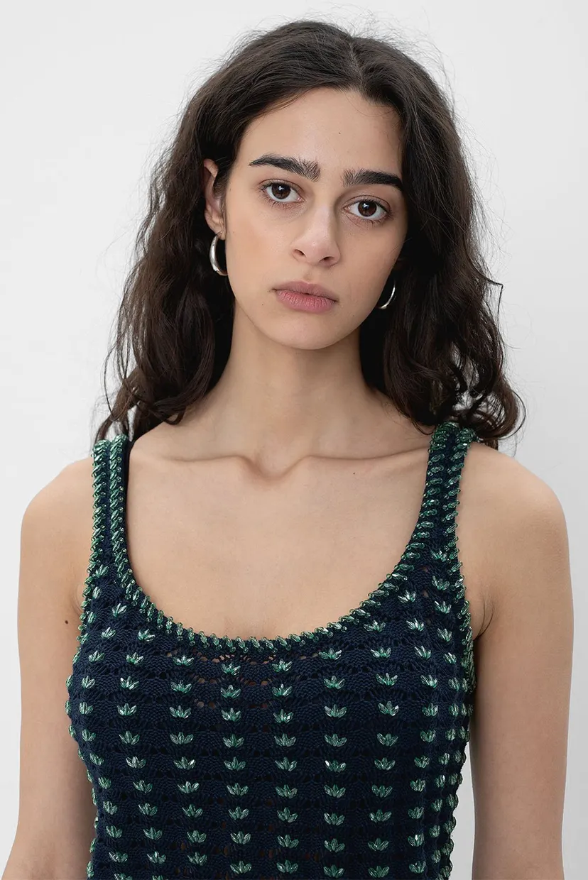 Top Crochet Beaded Tank Top 5