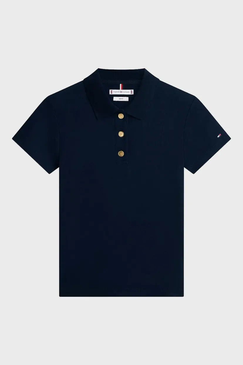 Поло/GOLD BUTTON SLIM SS POLO 5