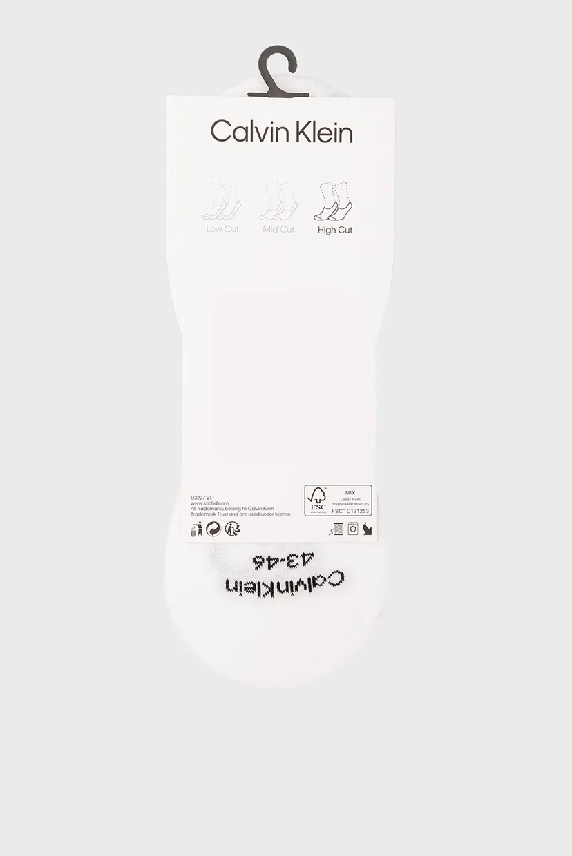 Kalta paypoq CK MEN FOOTIE HIGH CUT 2P LOGO 3