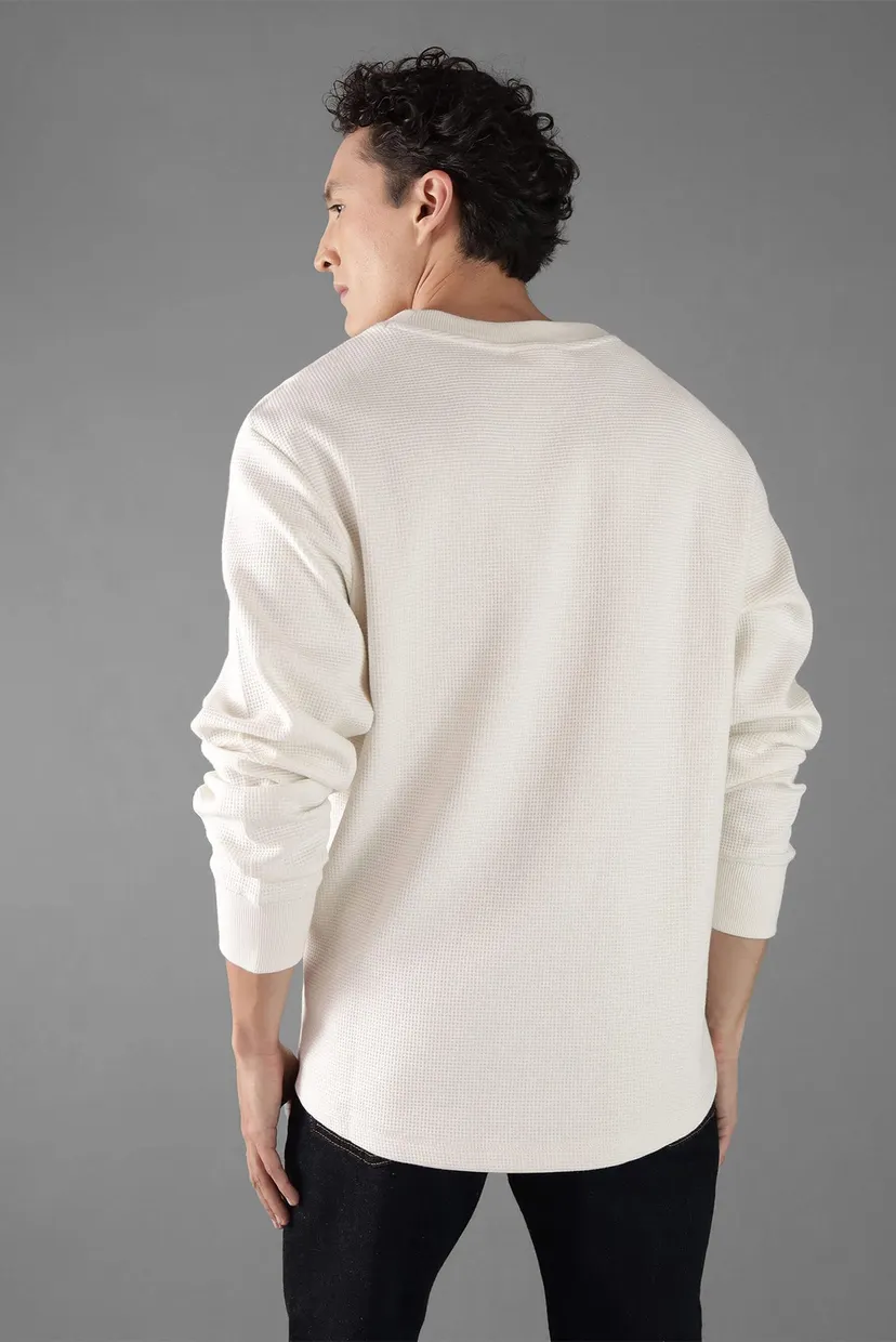 Uzun yengli futbolka MONOLOGO WAFFLE LS TEE 3