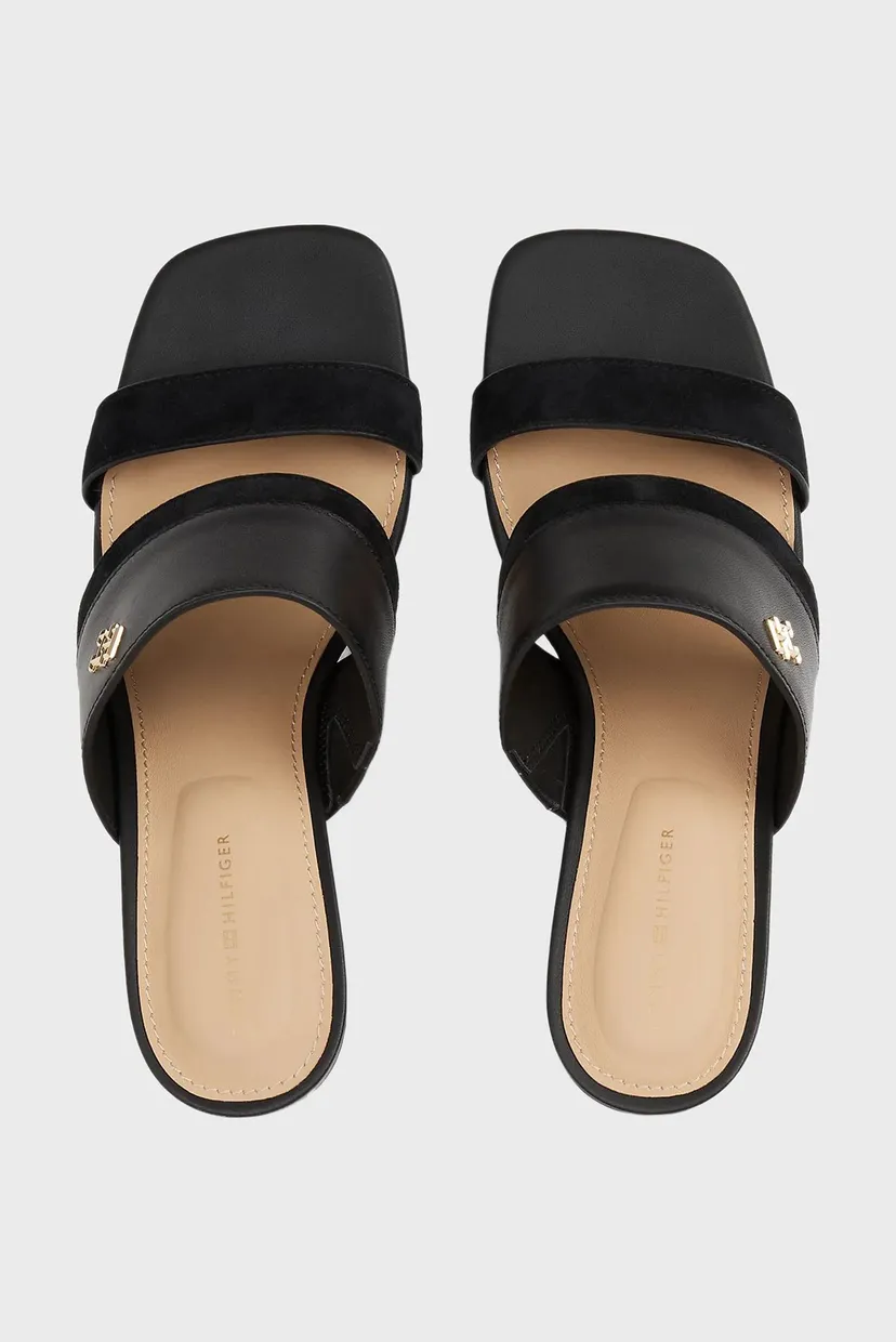 Bosonojkalar LEATHER & SUEDE BLOCK HEEL MULE 4