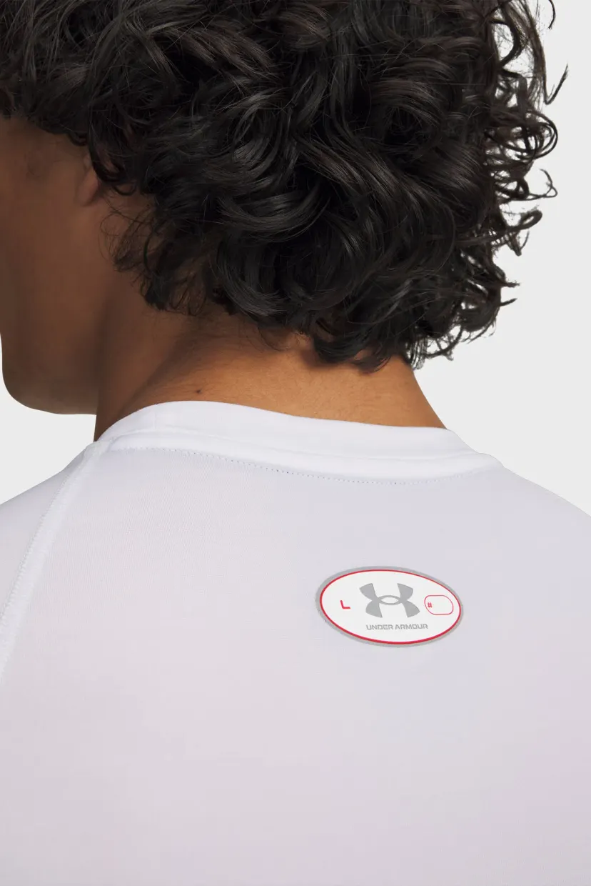 Futbolka/UA HG Elite Comp SS-WHT 3