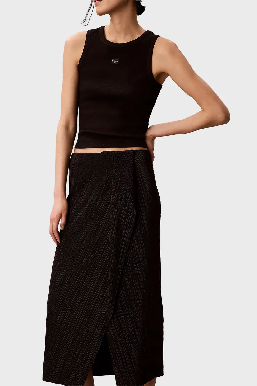 Юбка PLISSE BIAS SEAM MIDI SKIRT 6