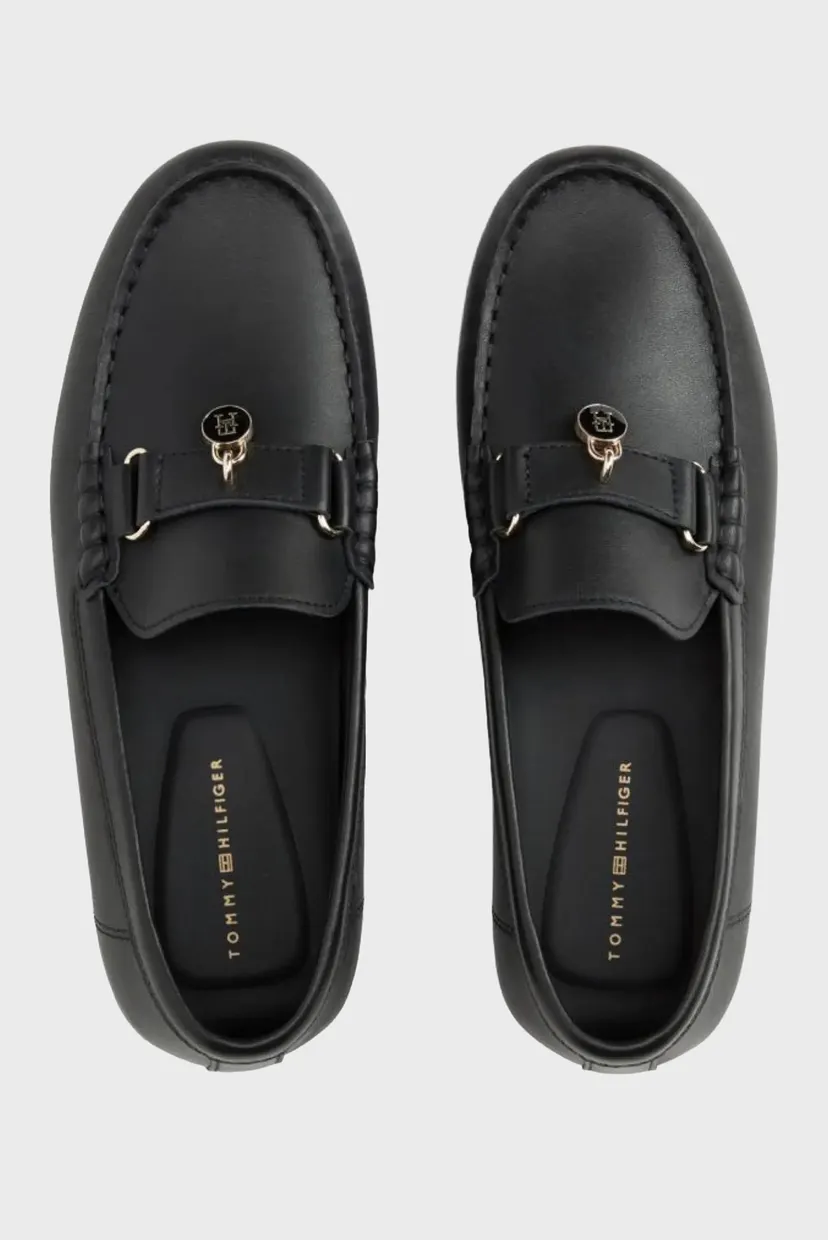 Mokasinlar/TH ENAMEL CHARM LEATHER MOCASSIN 3