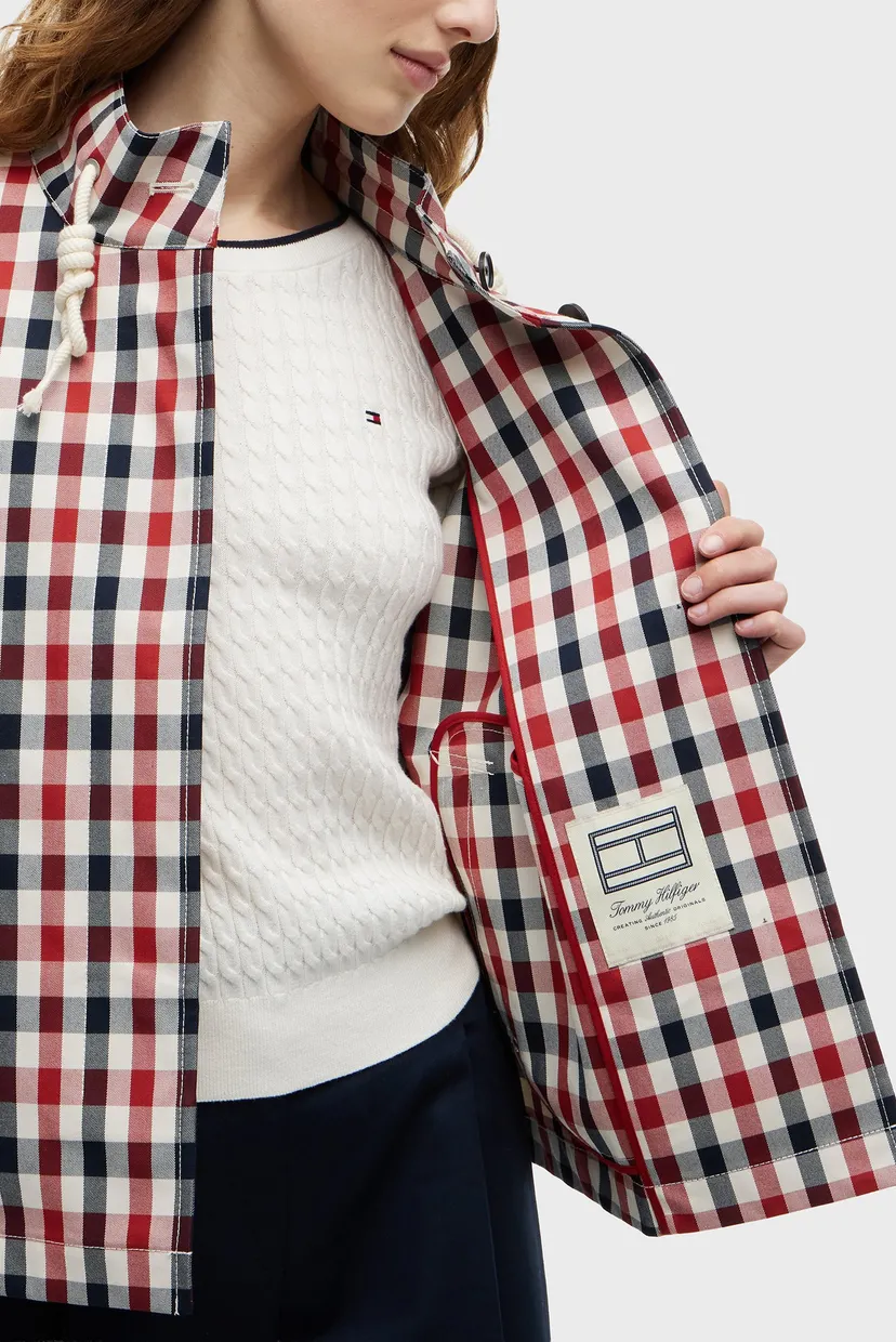 Куртка демисезонная/CHECK COTTON SHORT PARKA 5
