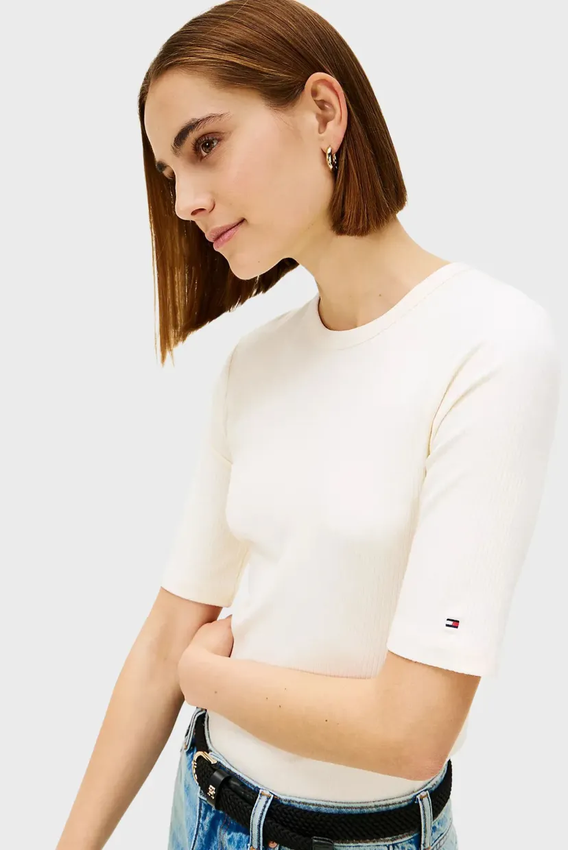 Футболка/SLIM 5X2 RIB C-NK 1/2 SLV 4