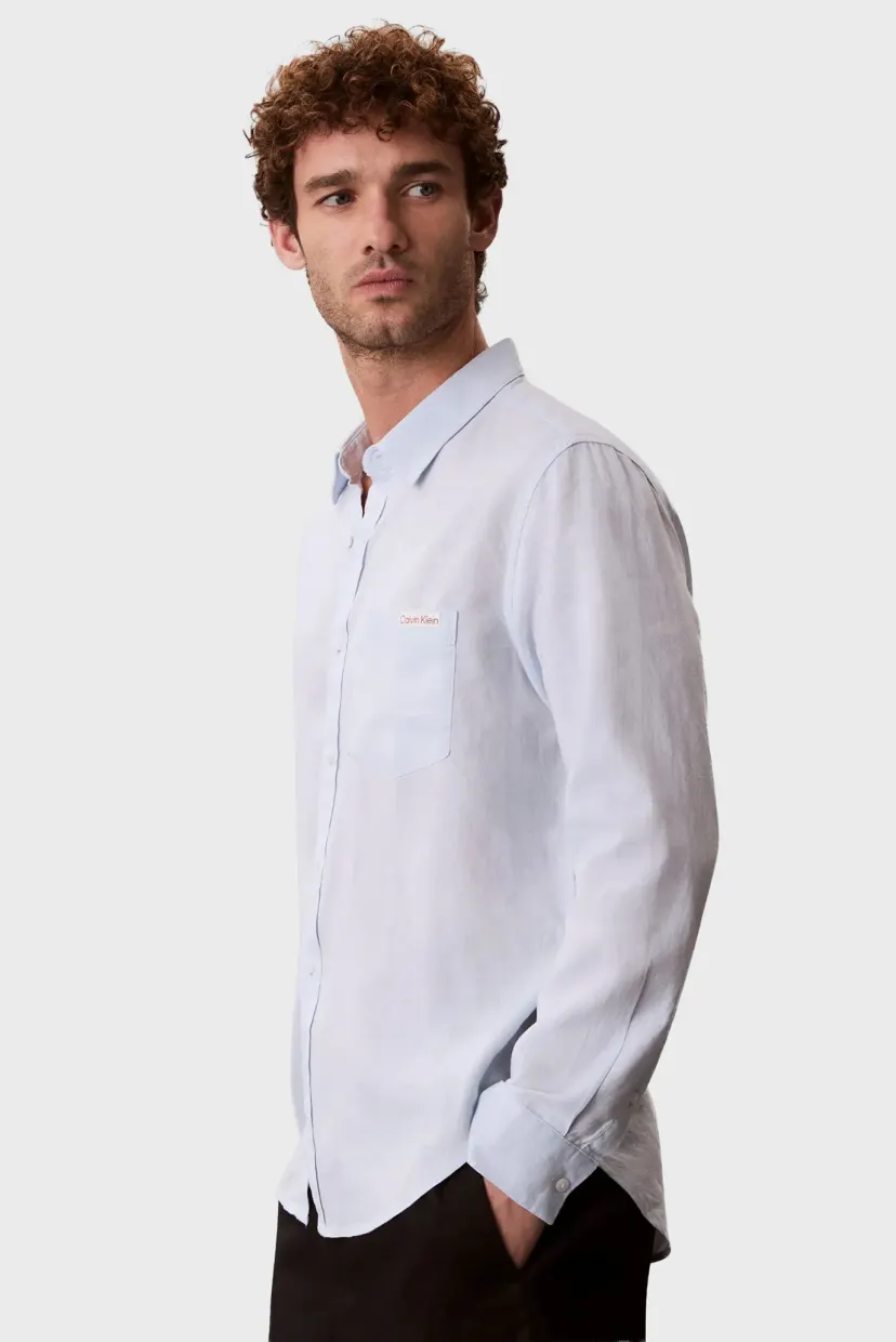 Ko'ylak LS SOLID CASUAL LINEN CLASSIC SH 3