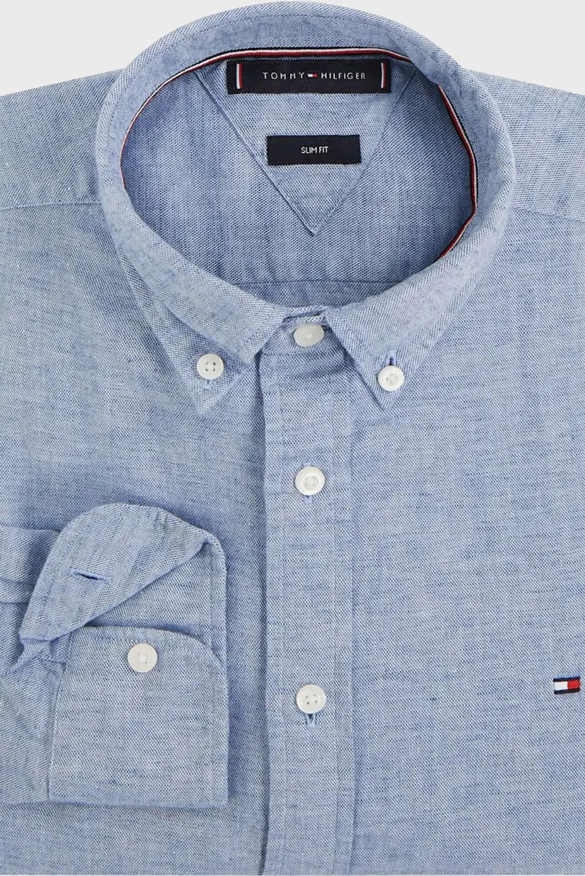 Ko'ylak BRUSHED LINEN SOLID SF SHIRT 4