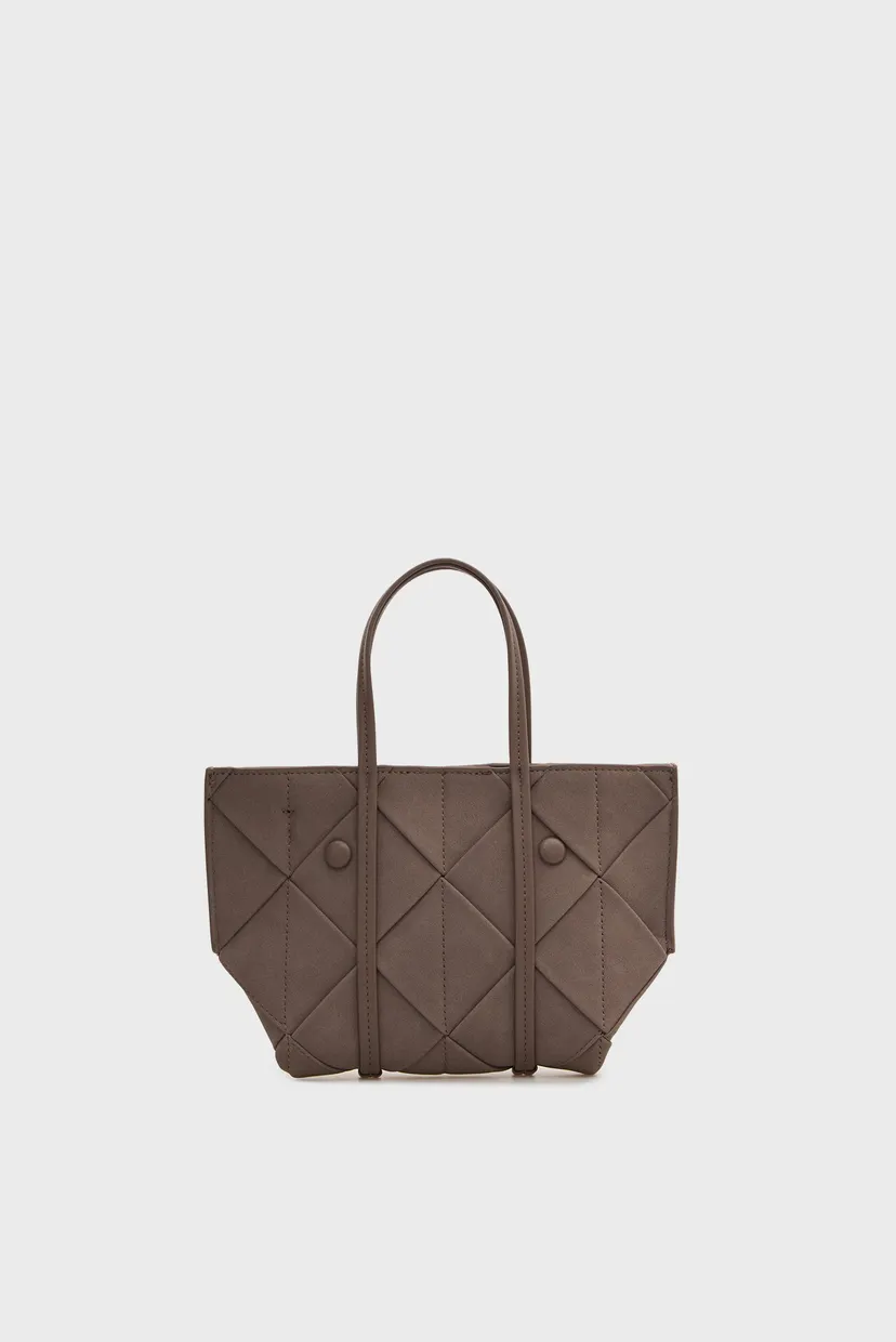 Sumka/WOVEN SUEDED MINI TOTE CROSSBODY 4