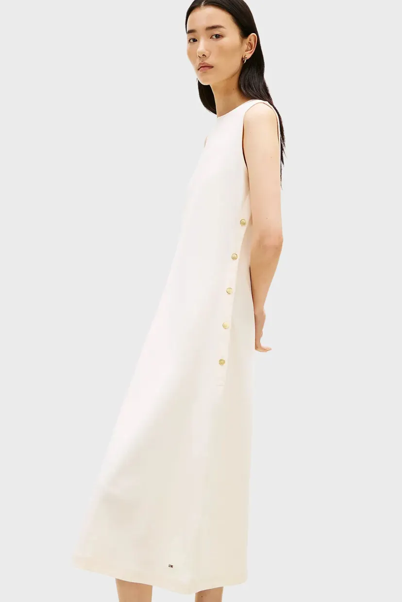 Платье/GOLD BUTTON LONG MIDI DRESS NS 3