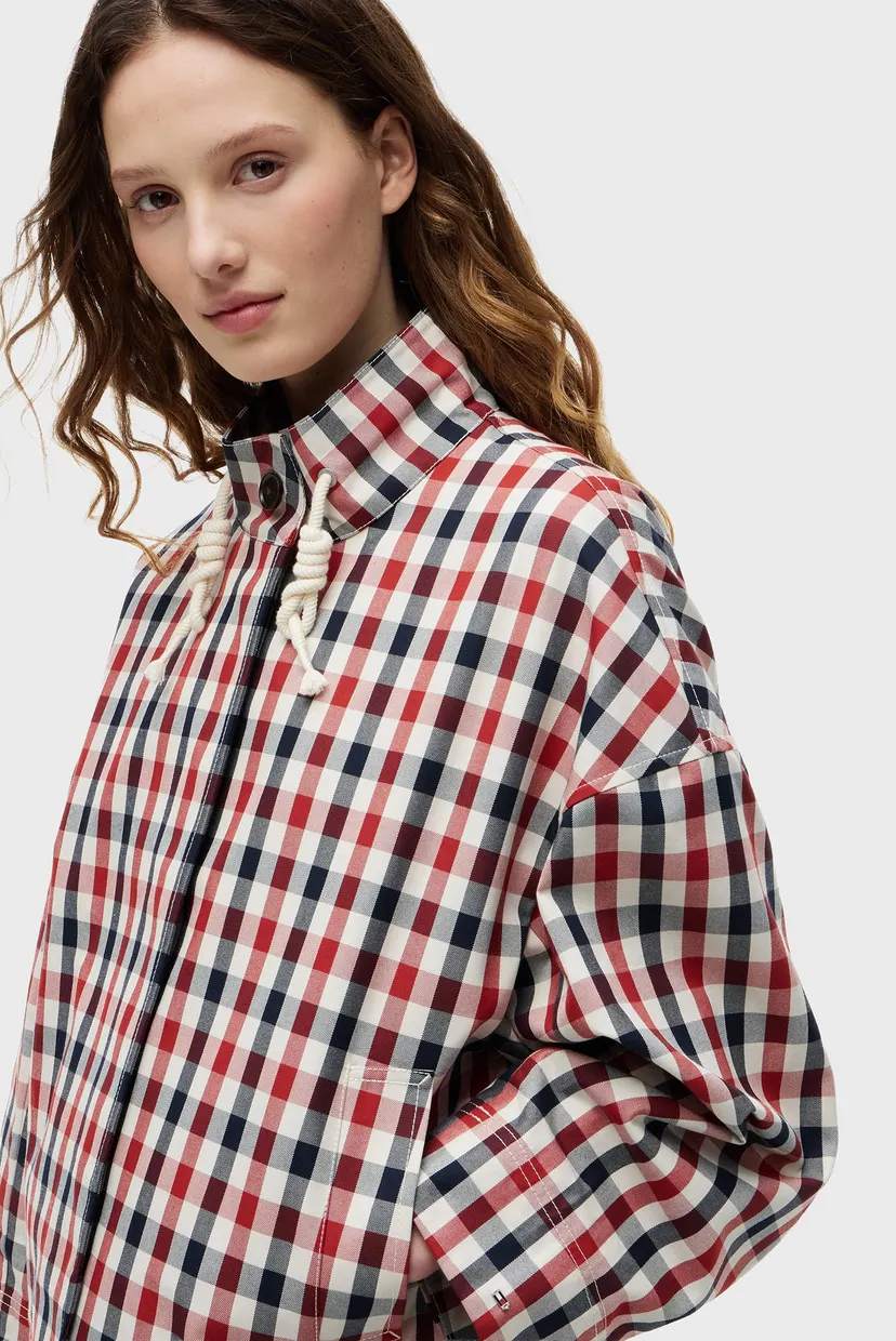 Куртка демисезонная/CHECK COTTON SHORT PARKA 4