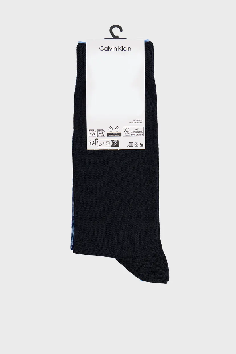 Paypoq/CK MEN SOCK 2P EMBLEM AOP 3