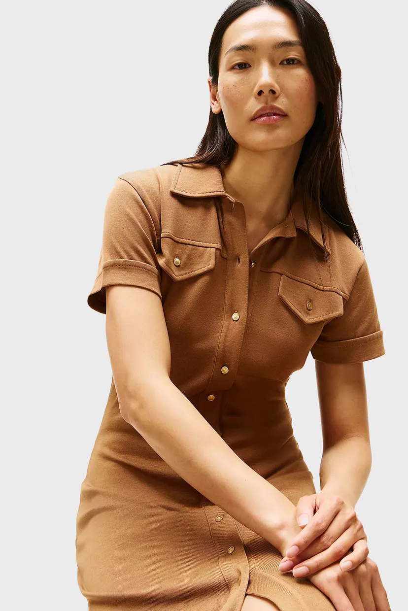 Koʻylak GOLD BUTTON MIDI SHIRT DRS 4