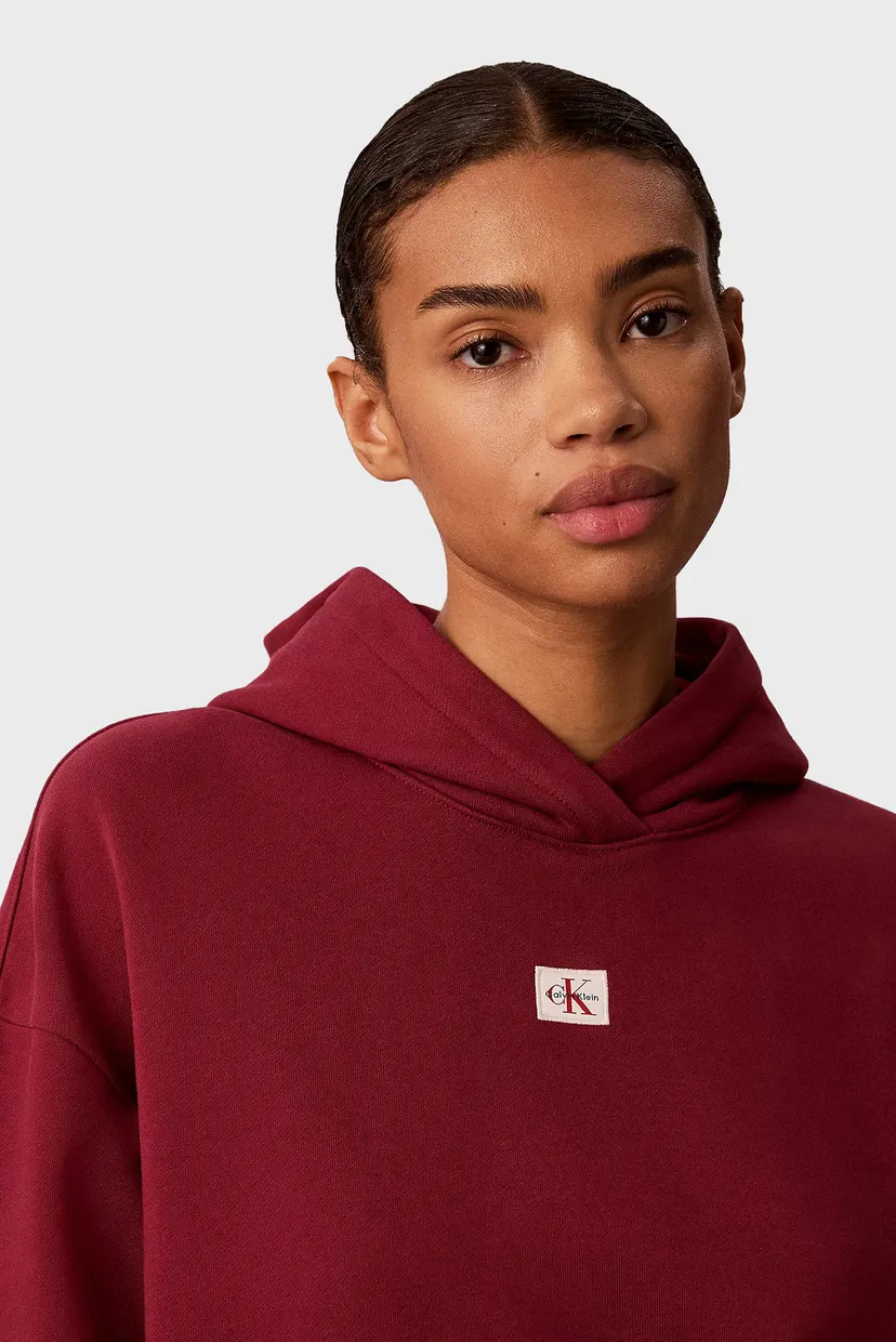 Hudi/WOVEN LABEL PEACHED HOODIE 5