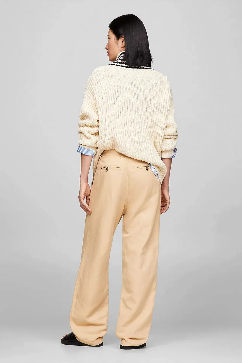 Ishton COTTON LINEN RLX STRAIGHT PANT 3