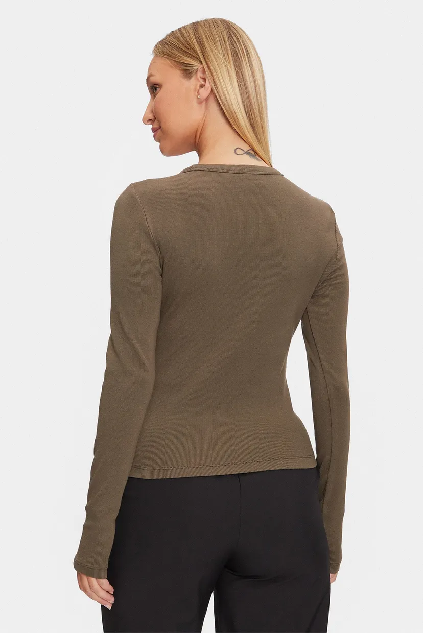 Uzun yengli futbolka WASHED LABEL RIB LONG SLEEVE 3