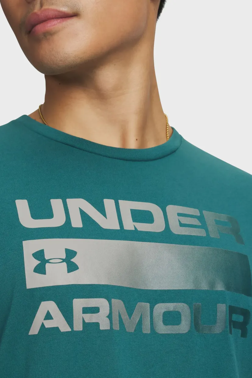 Futbolka/UA TEAM ISSUE WORDMARK SS-GRN 3