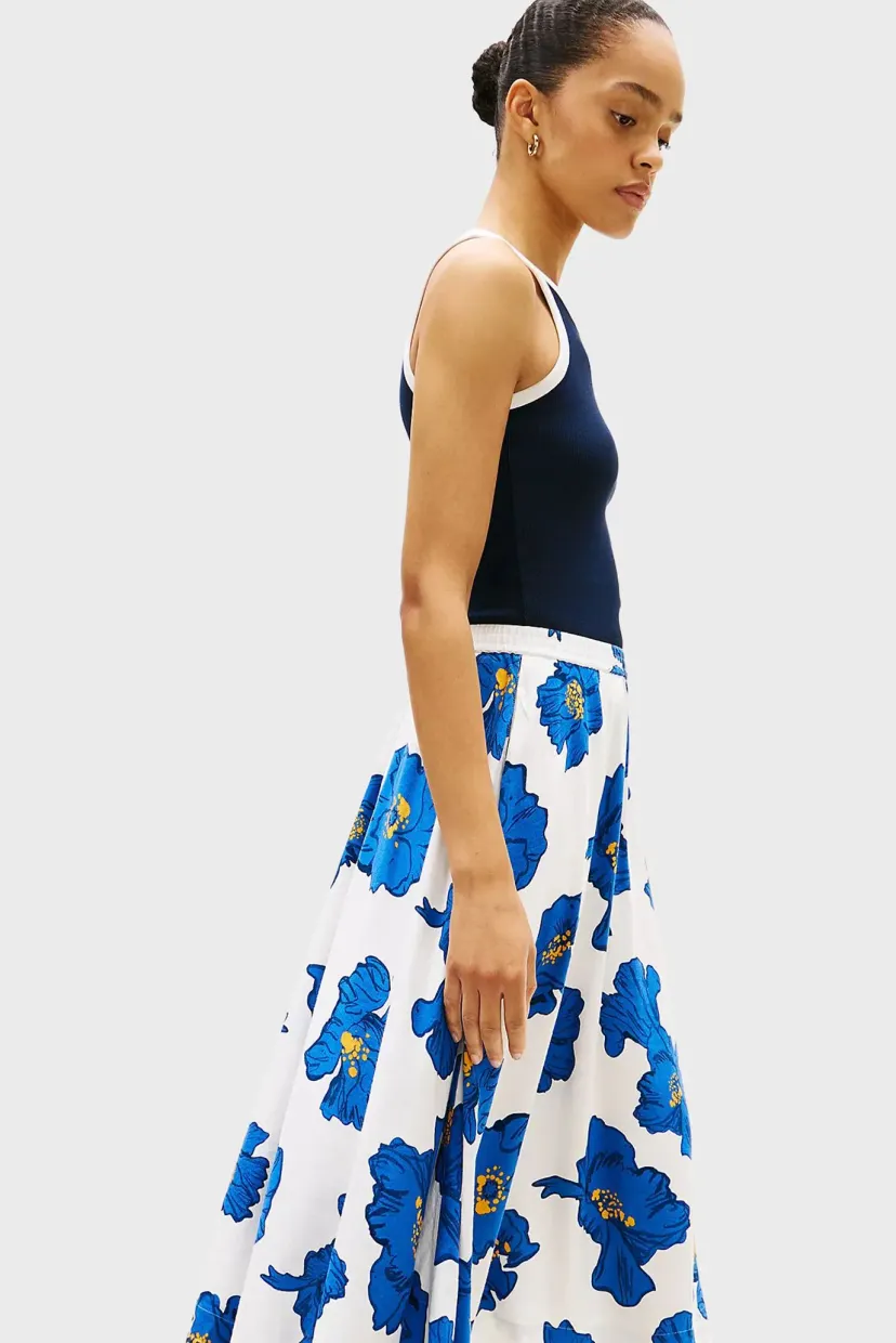 Yubka/VIS/LINEN VOLUME MIDI SKIRT 4